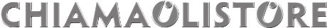 Chiamaolistore argento rilievo logo
