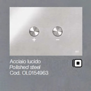 Placca OLI per Cassetta Blink Acciaio Lucido 0154963
