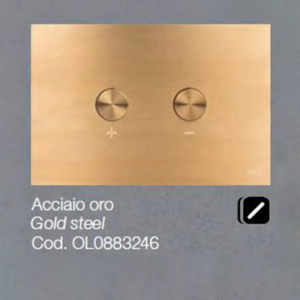Placca OLI per Cassetta Acciaio oro Blink 0883246