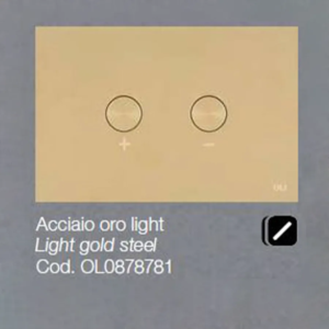 Placca OLI per Cassetta Acciaio oro light Blink 0878781