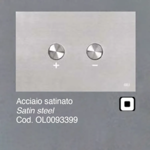 Placca OLI per Cassetta Blink acciaio satinato 0093399