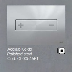 Placca OLI per Cassetta Oceania acciaio lucido 0054561