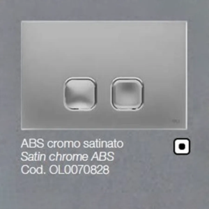 Placca OLI per Cassetta Plain cromo satinato 0070828