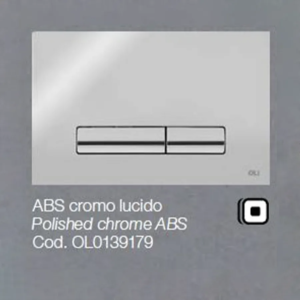 Placca OLI per Cassetta ABS cromo lucido Glam OLIPURE 0139179