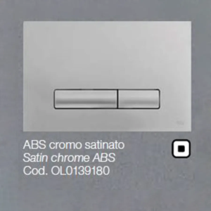 Placca OLI per Cassetta ABS cromo satinato Glam OLIPURE 0139180