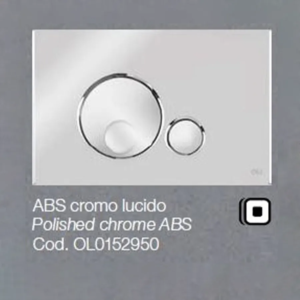 Placca OLI per Cassetta ABS cromo lucido Globe 0152950