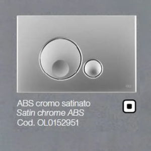 Placca OLI per Cassetta ABS cromo satinato Globe 0152951
