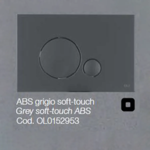 Placca OLI per Cassetta ABS grigio soft-touch Globe 0152953