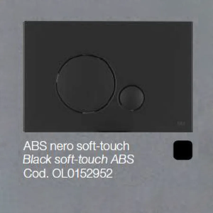 Placca OLI per Cassetta ABS nero soft-touch Globe 0152952