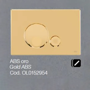 Placca OLI per Cassetta ABS oro Globe 0152954