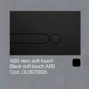 Placca OLI per Cassetta iplate nero soft-touch 0670005