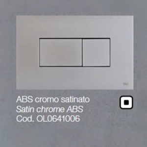 Placca OLI per Cassetta ABS cromo satinato Karisma 0641006