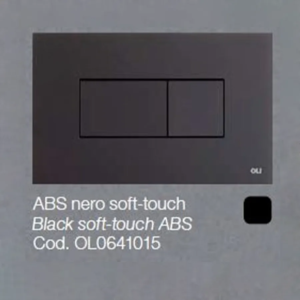 Placca OLI per Cassetta ABS nero soft-touch Karisma 0641015