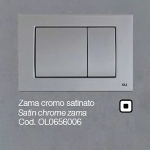 Placca OLI per Cassetta Zama cromo Satinato Metal Dual 0656006