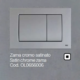 Placca OLI per Cassetta Zama cromo Satinato Metal Dual 0656006
