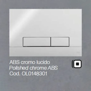 Placca OLI per Cassetta ABS cromo lucido Narrow OLIPURE 0148301