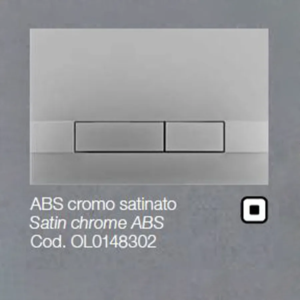 Placca OLI per Cassetta ABS cromo satinato Narrow OLIPURE 0148302