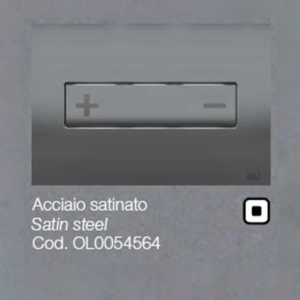 Placca OLI per Cassetta oceania acciaio satinato 0054564