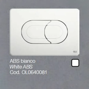 Placca OLI per Cassetta ABS bianco Salina 0640081