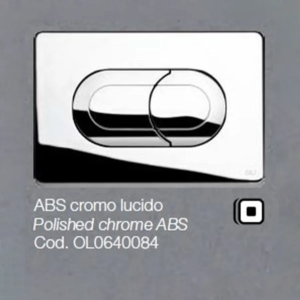 Placca OLI per Cassetta ABS cromo lucido Salina 0640084