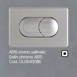 Placca OLI per Cassetta ABS cromo satinato Salina 0640086