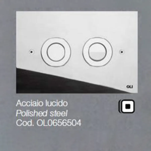 Placca OLI per Cassetta Acciaio lucido Trend 0656504