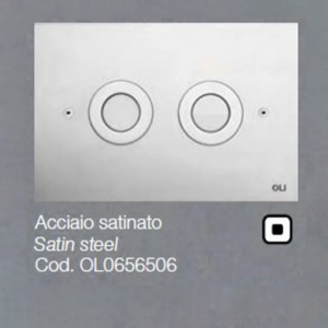 Placca OLI per Cassetta Acciaio satinato Trend 0656506