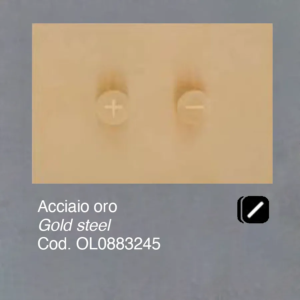 Placca OLI per Cassetta Acciaio oro Trumpet 0883245