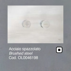 Placca OLI per Cassetta Acciaio spazzolato Trumpet 0046198