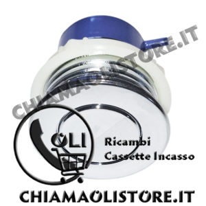 Pulsante Pneumatico Cromo Lucido Scarico Parziale Placca Trend