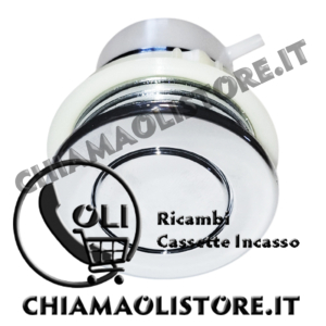 Pulsante Pneumatico Cromo Lucido Scarico Totale Placca Trend